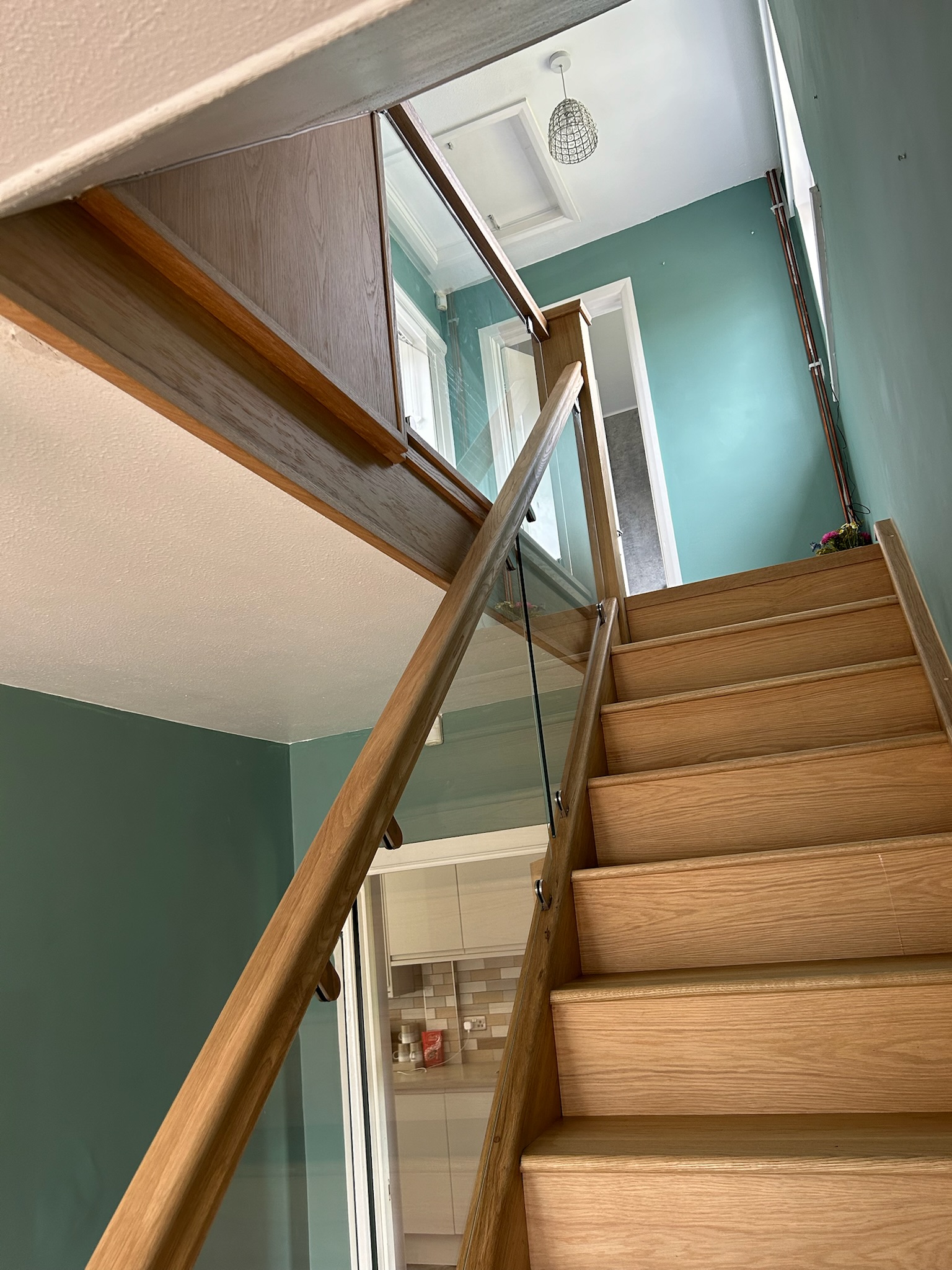 Glass balustrade custom staircase Scarborough